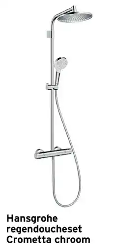 GAMMA Hansgrohe regendoucheset Crometta chroom aanbieding