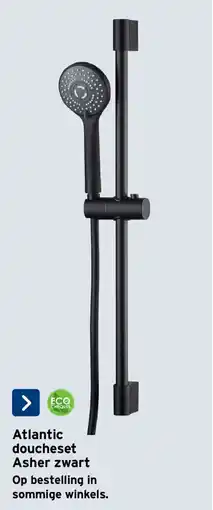 GAMMA Atlantic doucheset Asher zwart aanbieding