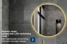 GAMMA Atlantic ronde spiegel met led-verlichting lexie aanbieding
