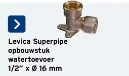 GAMMA Levica superpipe opbouwstuk watertoevoer aanbieding
