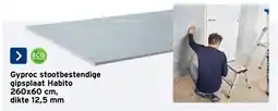 GAMMA Gyproc stoatbestendige gipsplaat Habito aanbieding
