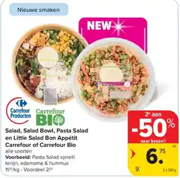 Carrefour Market Salad, Salad Bowl, Pasta Salad en Little Salad Bon Appétit Carrefour of Carrefour Bio aanbieding