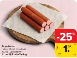 Carrefour Market Braadworst aanbieding