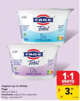 Carrefour Market Yoghurt op z'n Grieks aanbieding