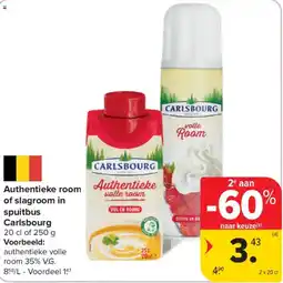Carrefour Market Authentieke volle room aanbieding