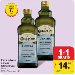 Carrefour Market Extra zuivere olijfolie Costa d'Oro aanbieding
