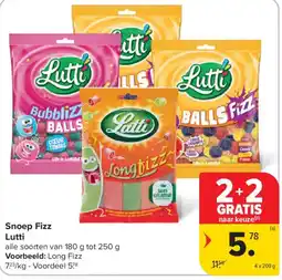 Carrefour Market Snoep Fizz Lutti aanbieding