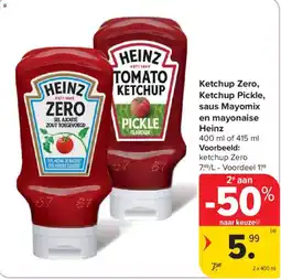 Carrefour Market Ketchup Zero aanbieding