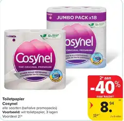 Carrefour Market Toiletpapier Cosynel aanbieding