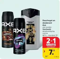 Carrefour Market Douchegel en deodorant Axe aanbieding