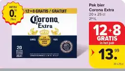 Carrefour Market Pak bier Corona Extra aanbieding