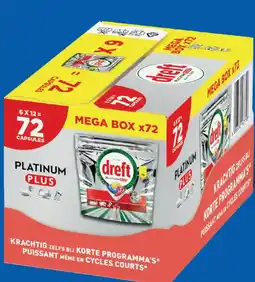 Carrefour Dreft platinum plus capsules aanbieding