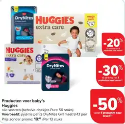 Carrefour Producten voor baby's Huggies aanbieding