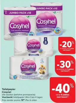 Carrefour Toiletpapier Cosynel aanbieding