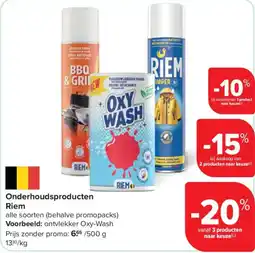 Carrefour Onderhoudsproducten Riem aanbieding