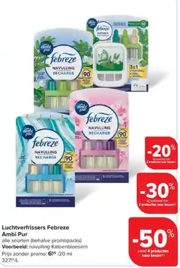 Carrefour Luchtverfrissers Febreze Ambi Pur aanbieding