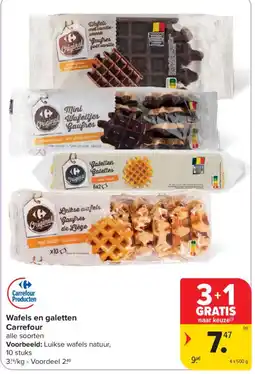 Carrefour Wafels en galetten Carrefour aanbieding