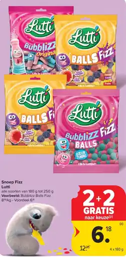 Carrefour Snoep Fizz Lutti aanbieding