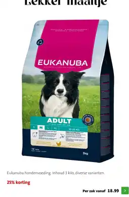 Intratuin Eukanuba hondenvoeding aanbieding