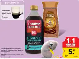 Carrefour Douwe Egberts espresso concentrate black original aanbieding