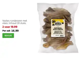Voskes runderoren met vlees