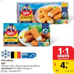 Carrefour Fish sticks Iglo aanbieding