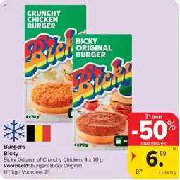 Carrefour Burgers Bicky aanbieding