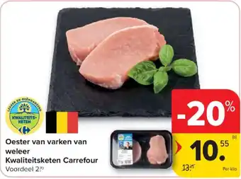 Carrefour Oester van varken van weleer aanbieding