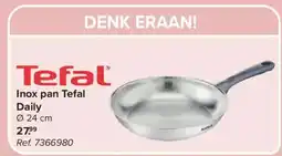 Carrefour Inox pan Tefal Daily aanbieding