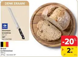 Carrefour Brood Le Savoureux aanbieding