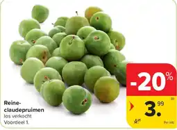 Carrefour Reine-claudepruimen aanbieding