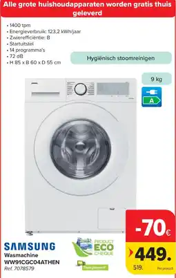 Carrefour Wasmachine aanbieding