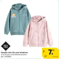 Carrefour Hoodie met rits voor kinderen aanbieding