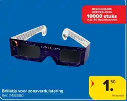 Carrefour Brilletje voor zonsverduistering aanbieding