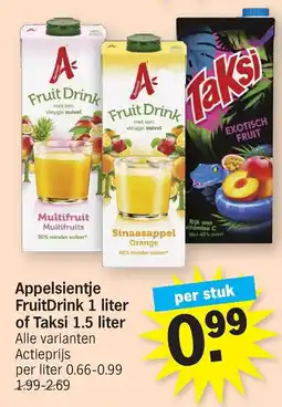 Albert Heijn Appelsientje FruitDrink aanbieding