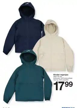 Zeeman Kinder regenjas aanbieding