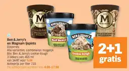 Albert Heijn Ben & Jerry's en Magnum ijsprints aanbieding