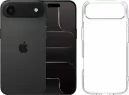 Coolblue Apple iPhone Air 512GB Zwart + BlueBuilt Protective Back Cover Transparant aanbieding