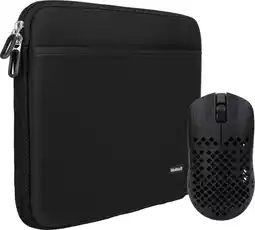 Coolblue BlueBuilt Laptophoes breedte 33 cm 14 inch M Zwart + Vortech Prestige Gaming Muis aanbieding