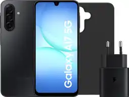 Coolblue Samsung Galaxy A17 128Go Noir 5G + Pack d'Accessoires aanbieding