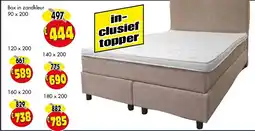 Budget Meubelen Box in zandkleur aanbieding