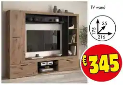 Budget Meubelen TV wand aanbieding
