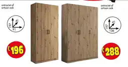 Budget Meubelen antraciet of artisan oak aanbieding