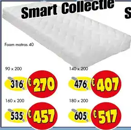 Budget Meubelen Foam matras 40 aanbieding