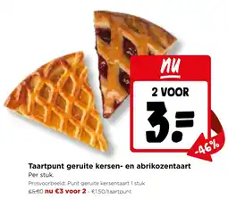 Jumbo Taartpunt geruite kersen- en abrikozentaart aanbieding