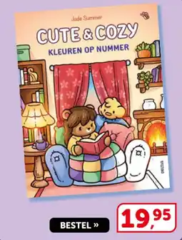 Boekenvoordeel Cute & Cozy kleuren op nummer aanbieding