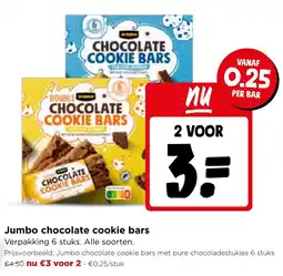 Jumbo Jumbo chocolate cookie bars aanbieding