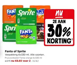 Jumbo Fanta of Sprite aanbieding