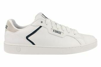 Berca Shoes k.swiss Sneaker Laag Heren Clean Court Memory Foam Comfort - Wit aanbieding