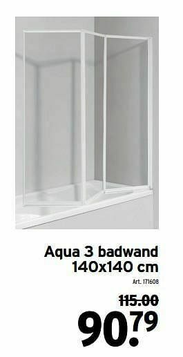 GAMMA Aqua 3 badwand aanbieding